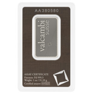 1oz Valcambi Palladium Bar
