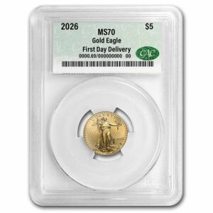 2026 1/10 oz American Gold Eagle MS-70 CAC (First Day Delivery)