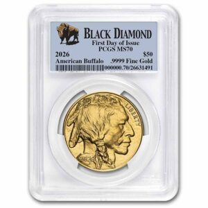 2026 1 oz Gold Buffalo MS-70 PCGS (First Day of Issue, Black Diamond)